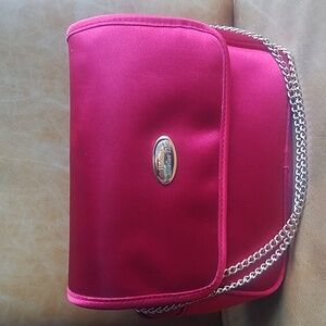 Christian DIOR cherry Red Messanger Cosmetic Clutch Bag